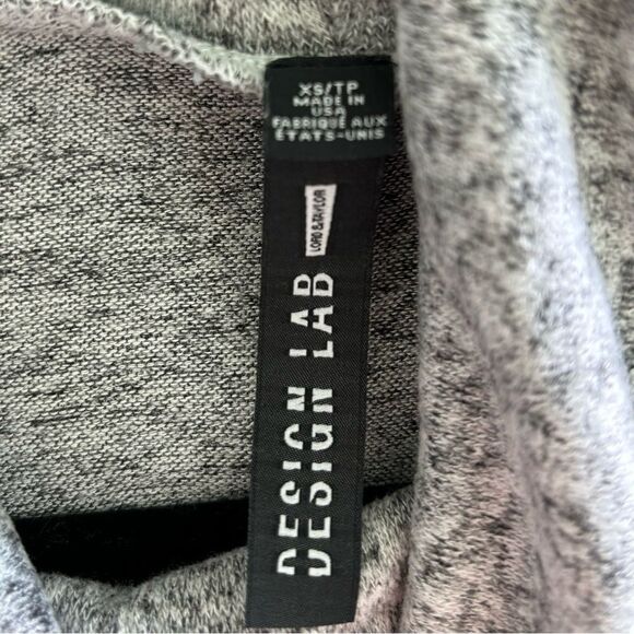 Design Lab Gray Black Cowl Neck Knit Flowy Tunic Top | Size XS - Picture 7 of 7